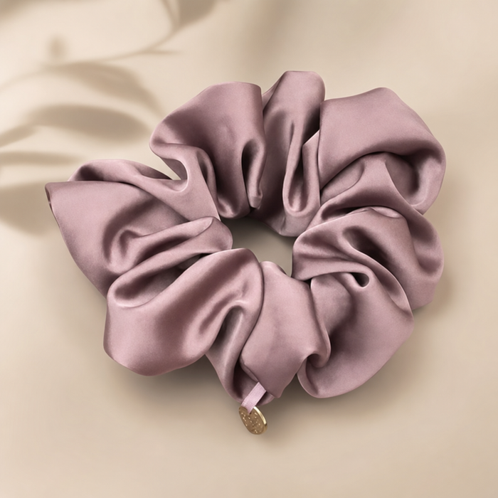 Satin Scrunchie Black von vefash – Scrunchies, im Set 6