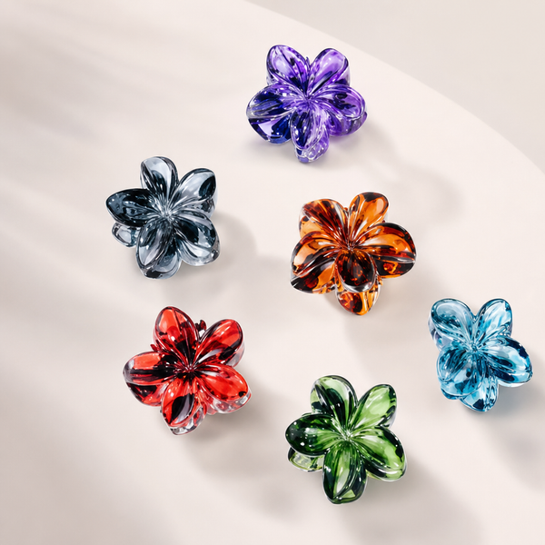 Mini Flower Claw Clips Set von vefash – Haarklammern, Detailaufnahme 2