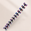 Glitzer Blüten Mini Claws Set von vefash – Haarklammern, Farbvariante 3