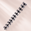 Glitzer Blüten Mini Claws Set von vefash – Haarklammern, Variante 15