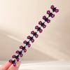 Glitzer Blüten Mini Claws Set von vefash – Haarklammern, im Set 6