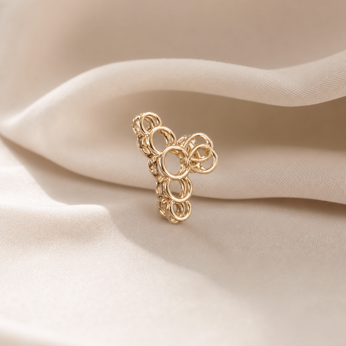 💛 Golden Heart Hair Clip – Minimalist Hair Claw Clip with Strong Hold ✨
