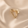 💛 Golden Heart Hair Clip – Minimalist Hair Claw Clip with Strong Hold ✨