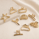 💛 Golden Heart Hair Clip – Minimalist Hair Claw Clip with Strong Hold ✨