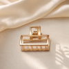 💛 Golden Heart Hair Clip – Minimalist Hair Claw Clip with Strong Hold ✨