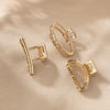 💛 Golden Heart Hair Clip – Minimalist Hair Claw Clip with Strong Hold ✨