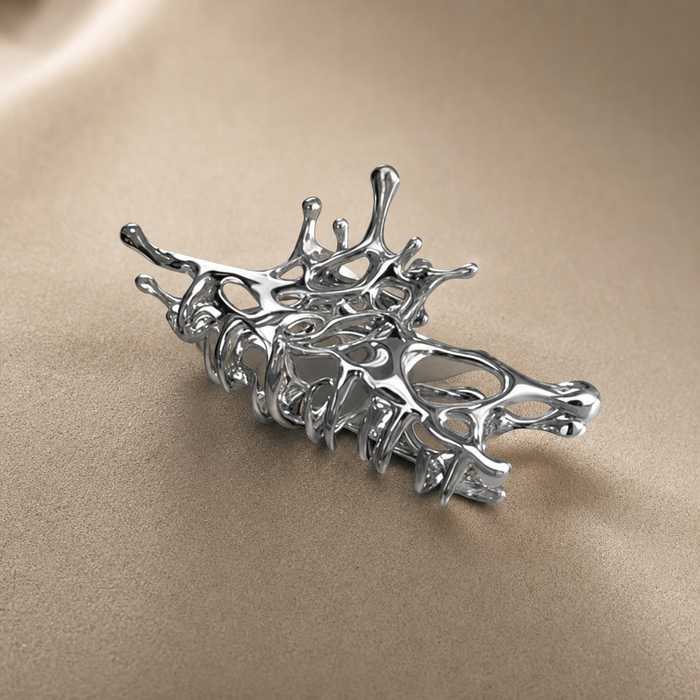 Liquid Metal Hair Clip