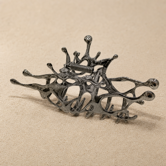 Liquid Metal Hair Clip