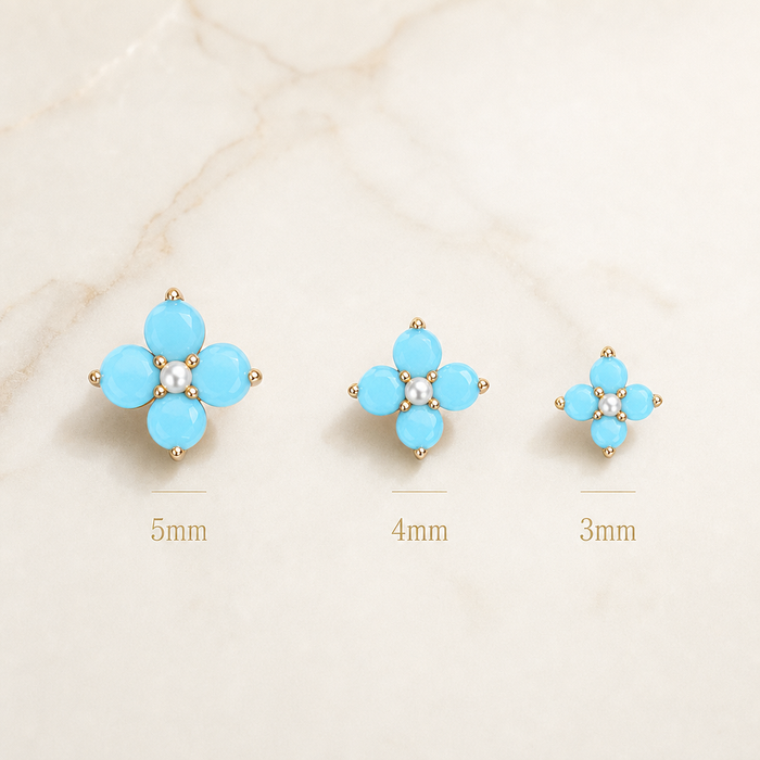 Marguerite Zirconia Stud Earrings