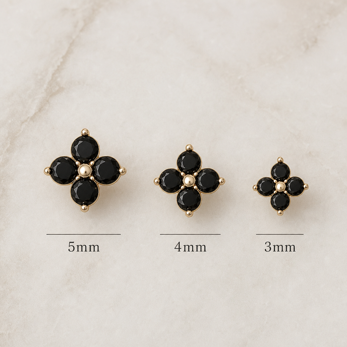 Marguerite Zirconia Stud Earrings