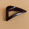 Black Geometric Square Hair Claw Clips for Women Hollow Acrylic Shark Clips Minimalist Versatile Back Head Hairgrips Accessories