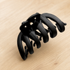 ☕ Korean Neutral Coffee Hair Claw Clip – Large hair clip for thick hair 🤎