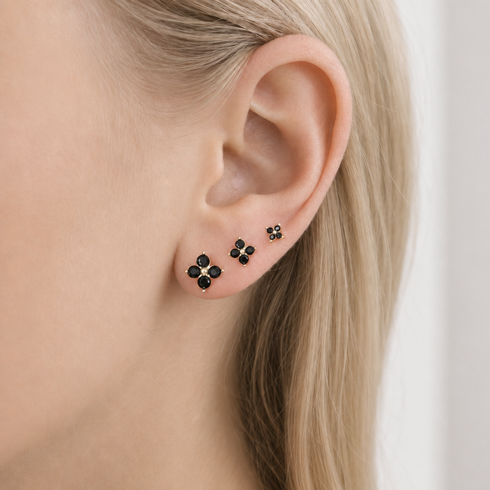 Marguerite Zirconia Stud Earrings