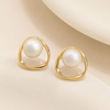 Lune Pearl Stud Earrings