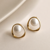 Lune Pearl Stud Earrings