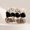 Plissee Scrunchies – Elegantes Satin-Set