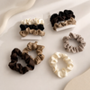 Plissee Scrunchies – Elegantes Satin-Set
