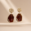 Korea 2026 New Geometry Irregularity Resin Stud Earrings for Women Fashion Wedding Party Jewelry Gift Wholesale