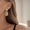 Korea 2026 New Geometry Irregularity Resin Stud Earrings for Women Fashion Wedding Party Jewelry Gift Wholesale