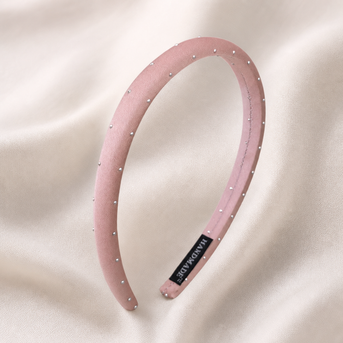 Mignon Statement Headband in Pink – Flat Lay Produktfoto | Vefash