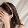 Cuir Leather Headband – Detailansicht Nahaufnahme | Vefash