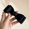 Pastel Bow Spring Clip Schwarz – Haarklammer kaufen | Vefash