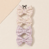 Noeud Lace Bow Clip Set in Graulila – Produktdetail Qualitätsaufnahme | Vefash