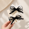 Dentelle Bow Hair Clip Set Schwarz – Haarklammer kaufen | Vefash