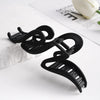 13cm Acrylic Hair Clips For Women Hairpin Matte Wave Hair Claw Clip Ponytail Hair Accessories Girls Headwear Barrettes 4 Colors