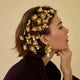 Goldene Blumen-Haargabeln – Elegantes 5er-Set