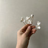 Pearl and Flower Hairpins – Detail 2 – Vefash