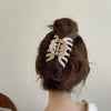 Korean Neutral Coffee Hair Claw Clip – Große Haarklammer für dickes Haar