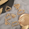 Goldene Herz-Haarklammer – Minimalistischer Hair Claw Clip mit starkem Halt
