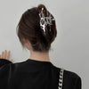 Liquid Hairclip – Große Y2K Metall-Haarklammer im Korean Style