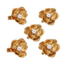 Goldene Blumen-Haargabeln – Elegantes 5er-Set