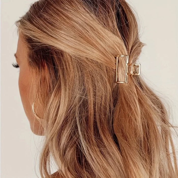 Goldene Herz-Haarklammer – Minimalistischer Hair Claw Clip mit starkem Halt