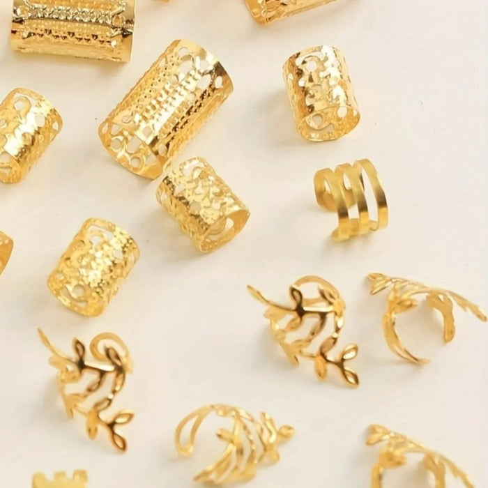 40-teiliges Haarperlen-Set – Eleganter Haarschmuck für Braids & Locs
