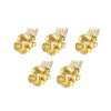Goldene Blumen-Haargabeln – Elegantes 5er-Set