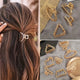 Goldene Herz-Haarklammer – Minimalistischer Hair Claw Clip mit starkem Halt