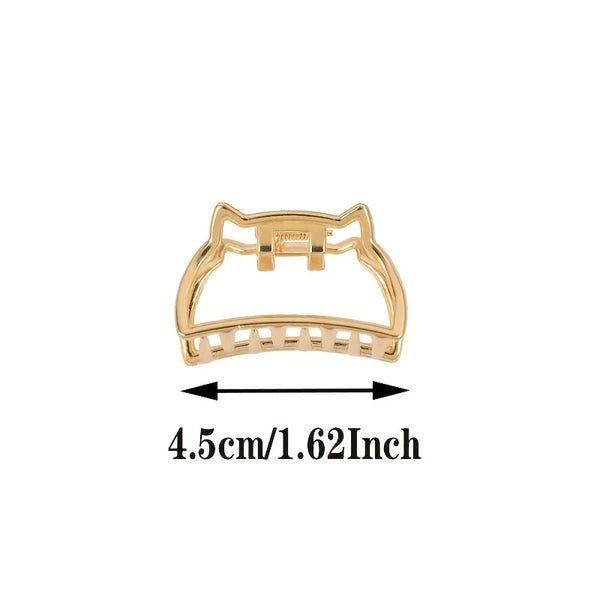 Goldene Herz-Haarklammer – Minimalistischer Hair Claw Clip mit starkem Halt