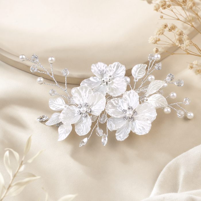 Bridal Pearl Side Clip – Haarklammer